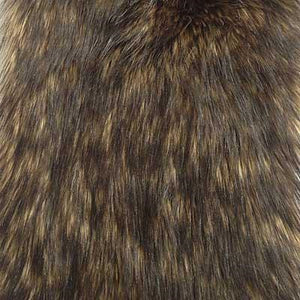 Brown Husky Long Pile Faux Fur Fabric